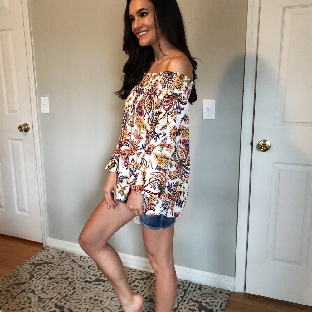Paisley Print Top